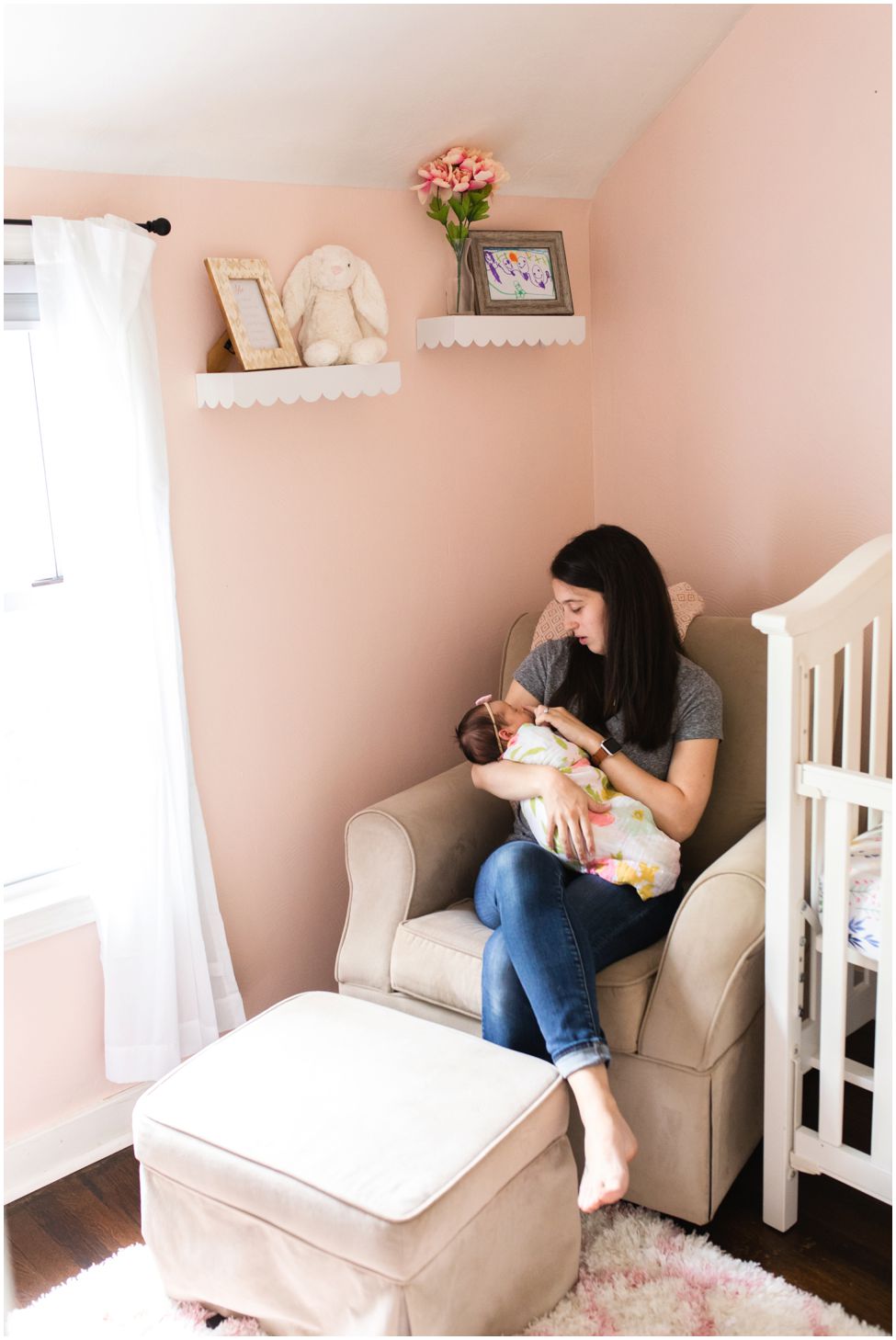 Lifestyle in-home newborn photos in Pittsburgh PA