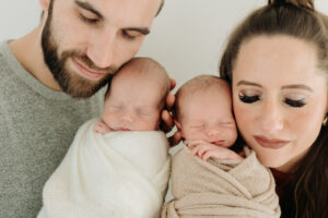 Chance and Val | twin newborn photography