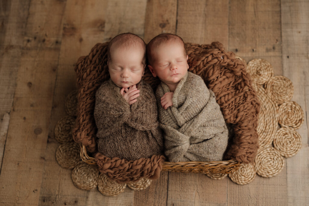 Chance and Val | twin newborn photography