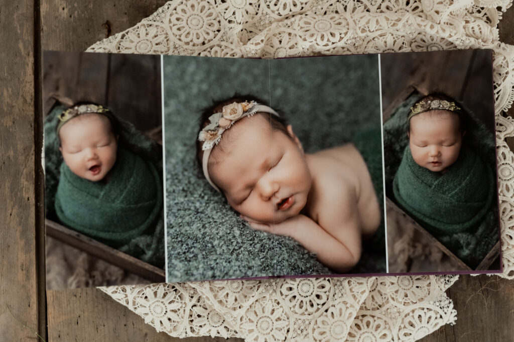 Newborn photo album thick pages