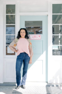 Nicki Saini, owner of Koala Cafe and Tea stands in front of the coffee shop