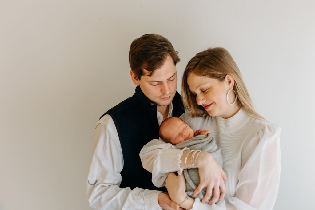family studio newborn photos at Kelly Adrienne Photography