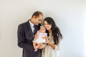 3 month old studio family session | Kelly Adrienne Photography