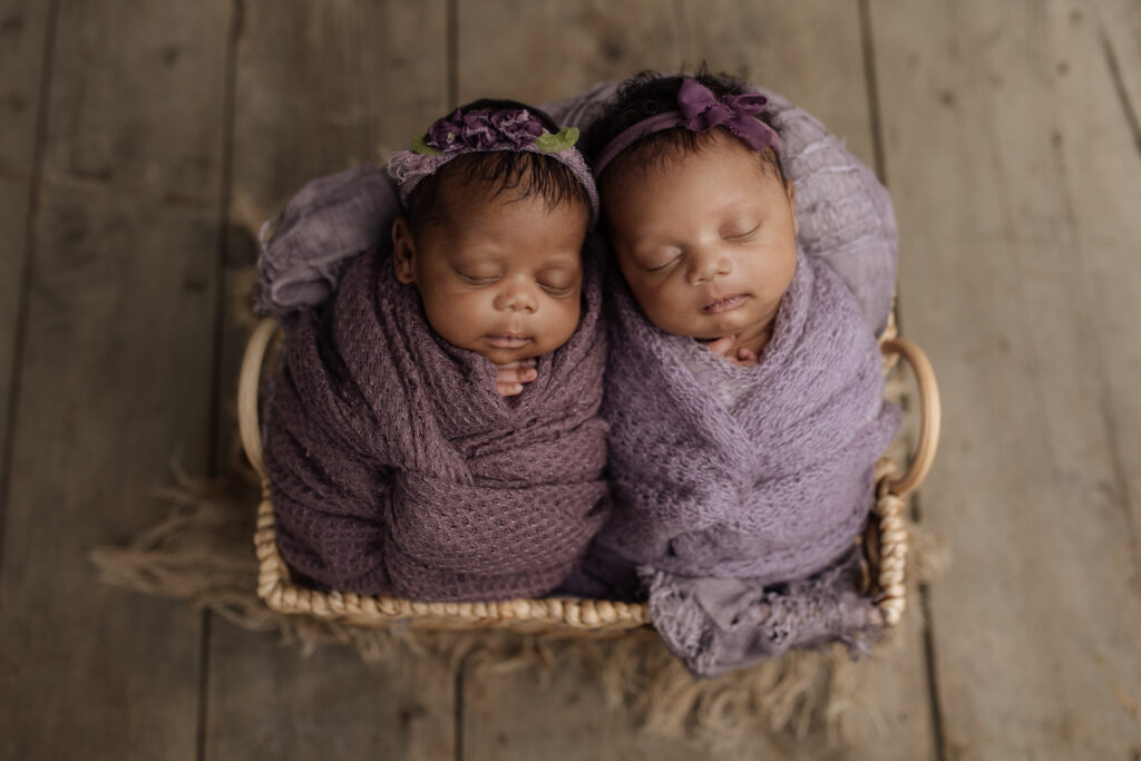 newborn twin photography ideas in Pittsburgh PA